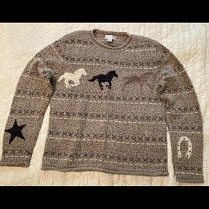 Women’s size M gently warn equestrian sweater.